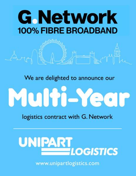 Unipart Logistics wins multi-year contract with G.Network