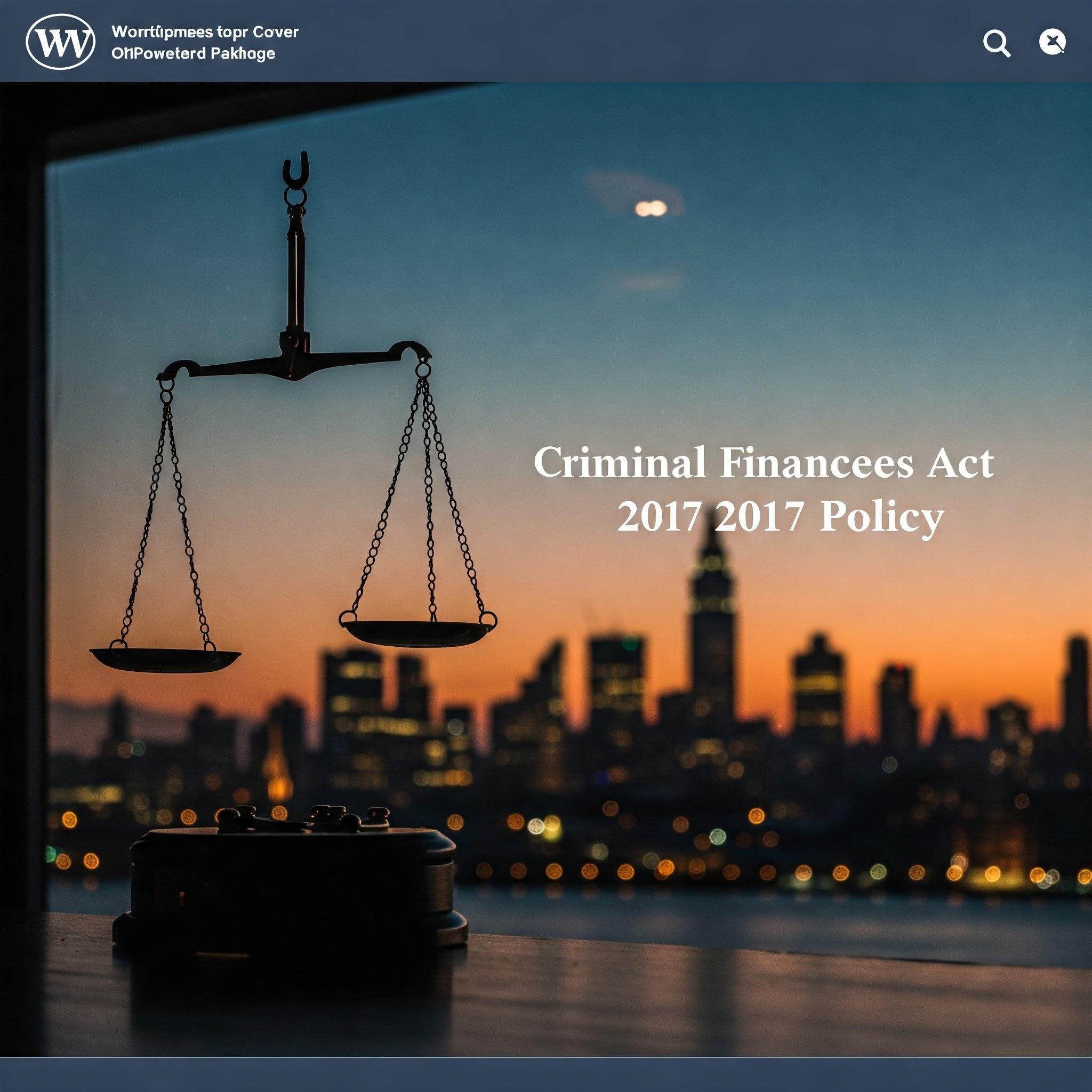 Criminal Finances Act 2017 Policy
